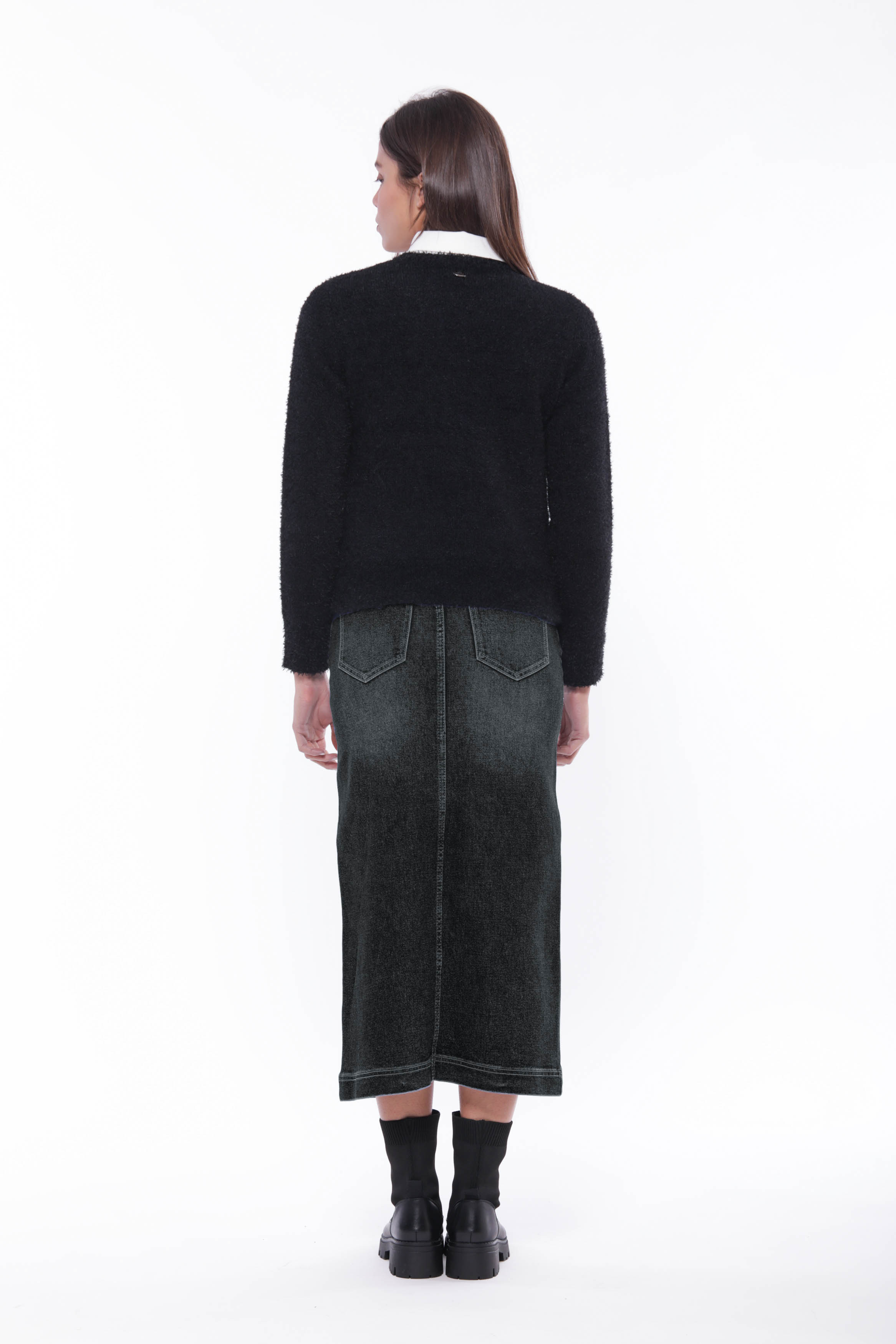 MIMI MUA GONNA JEANS NERO